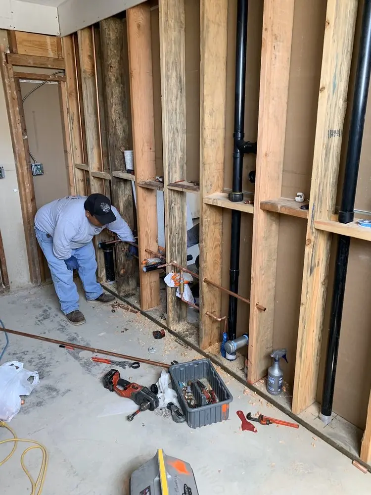 Commercial rough-in plumbing for Trenchless Sewer Repair in Willow